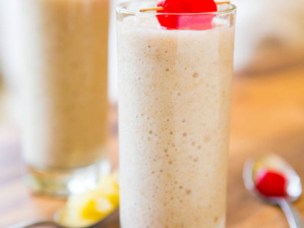Vegan Pina Colada Without Alcohol