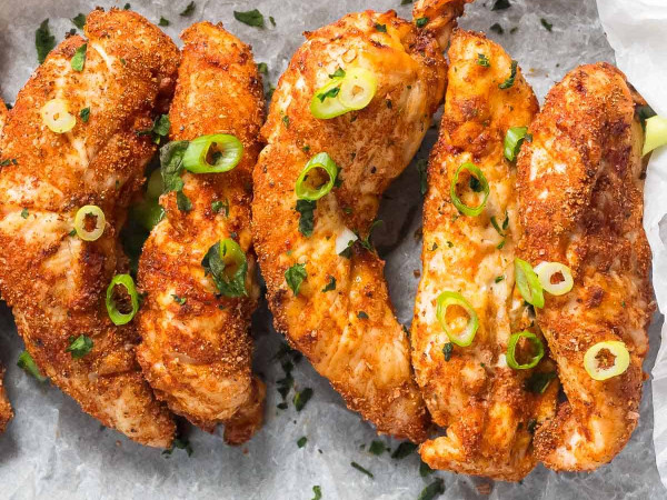 Crispy Air Fried Veggie "Chicken Tenders"