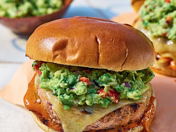 Turkey Burger with Guacamole