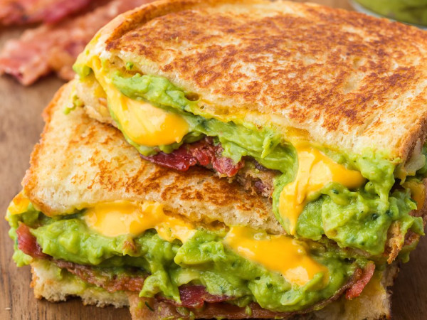 Texas Toast Grilled Cheese with Creamy Guacamole