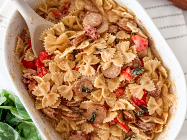 Turkey Pasta Bow-Tie Bake