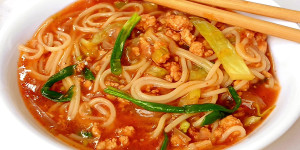 Chicken Cabbage Soup with Noodles