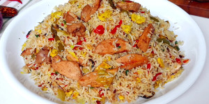 Chinese-style biryani