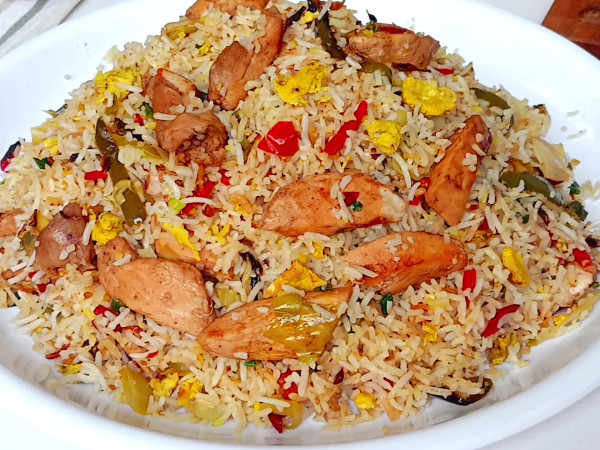 Chinese-style biryani