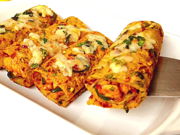 Crispy Chicken Filled with Potato and Egg