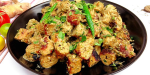 Chicken sautéed in a skillet