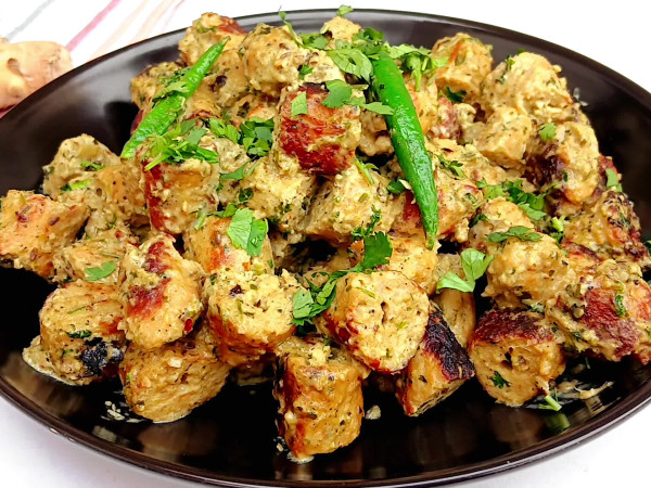 Fried chicken in a skillet