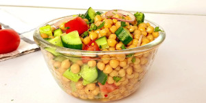 Chickpea Salad with Protein Boost