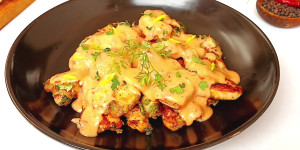 Creamy Cheese Coated Chicken