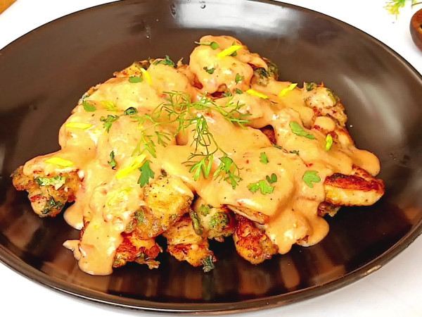 Creamy Cheese Coated Chicken