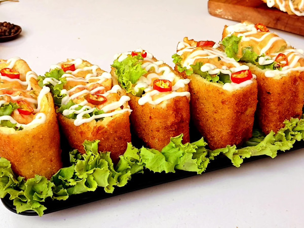 Chicken Stuffed Pastry Pockets