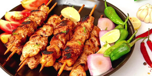 Chicken Skewers with a Lebanese Twist