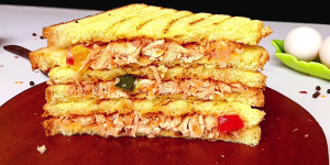 Tasty chicken sandwich