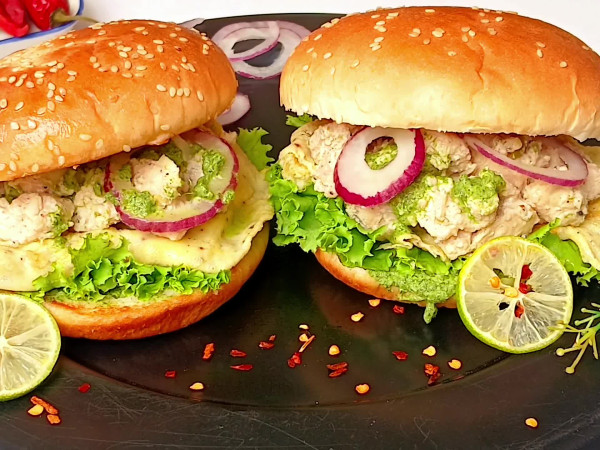 Creamy Chicken Burger Delight