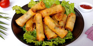 Chicken and greens wraps