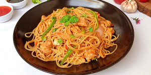 Chicken and Spaghetti Combo