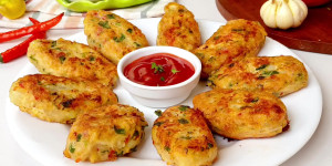 Chinese-Inspired Chicken Cakes