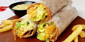 Chicken Wrap with Shredded Filling