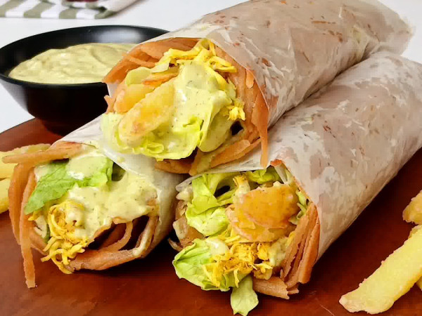 Shredded Chicken Wrap
