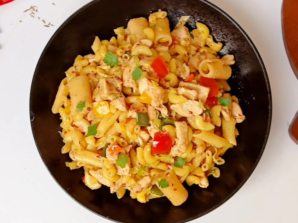 Chicken and Veggie Stir-Fry with Pasta