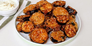 Eggplant Slices with a Crunch