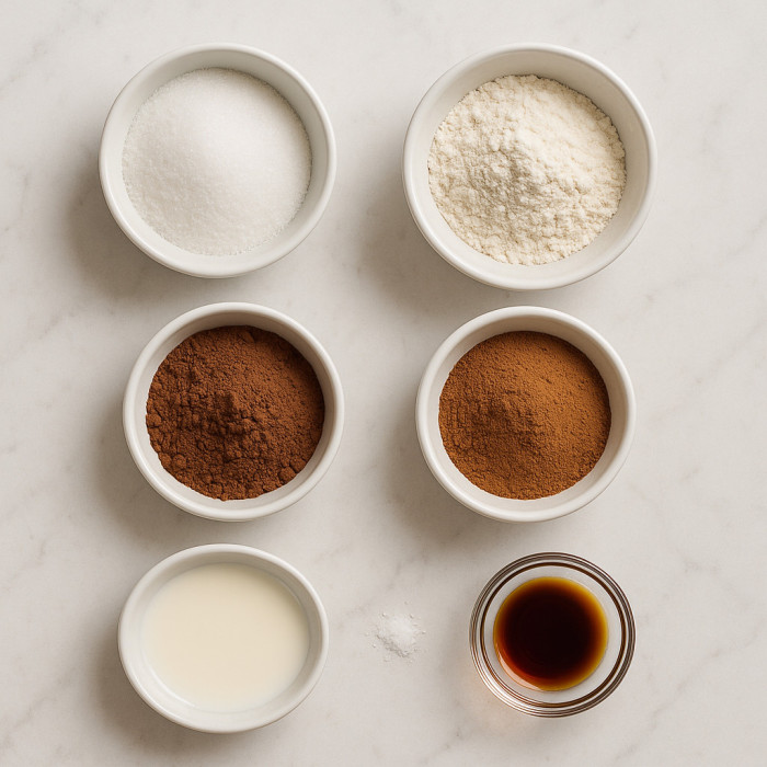 Fast Mug Brownie ingredients