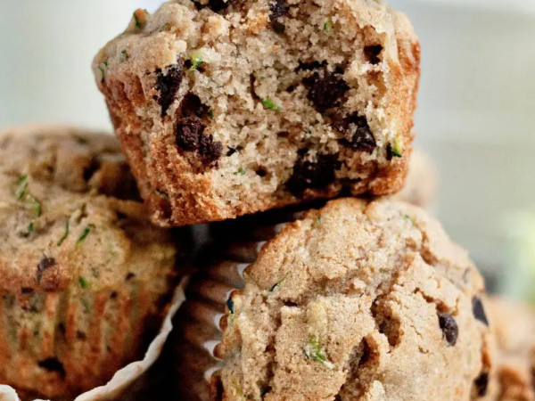 Zucchini Orange Muffins with Chocolate Chips, Dairy and Gluten-Free