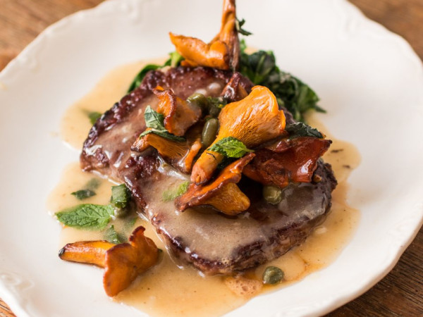 Lamb Scallopini with Sweet and Sour Peppers and Onions