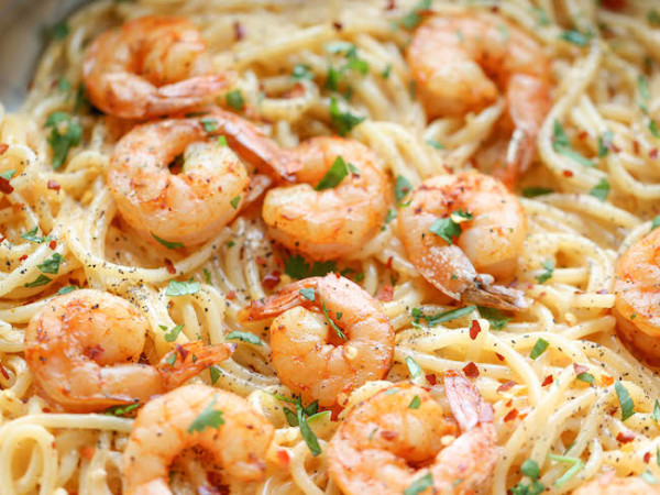 Creamy Bang Bang Shrimp Pasta Delight