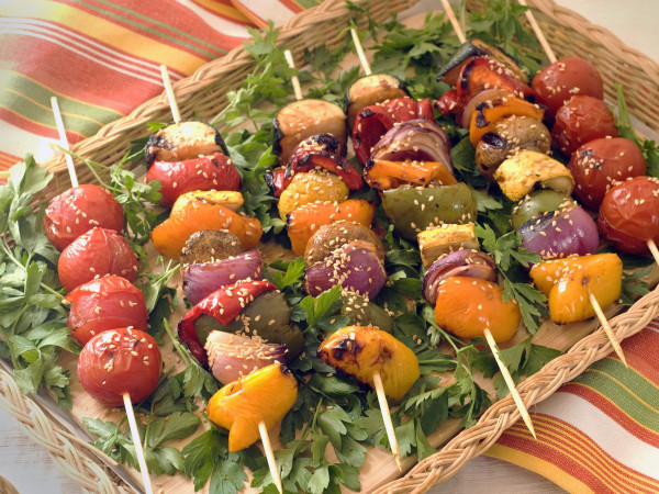 Grilled Vegetables with Teriyaki Sauce