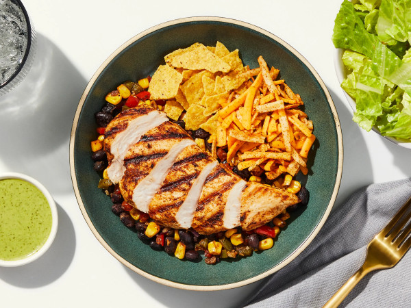 Grilled Chicken Salad with a Fiesta Twist