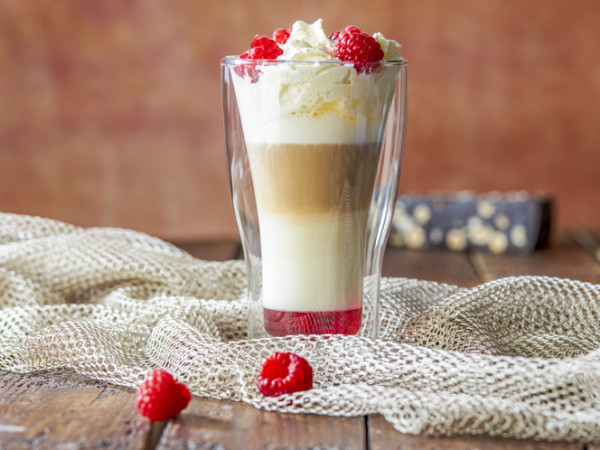 Raspberry Latte with White Chocolate