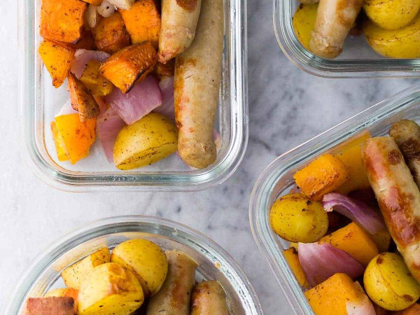 Prep-Ahead Sausage and Vegetable Bowls