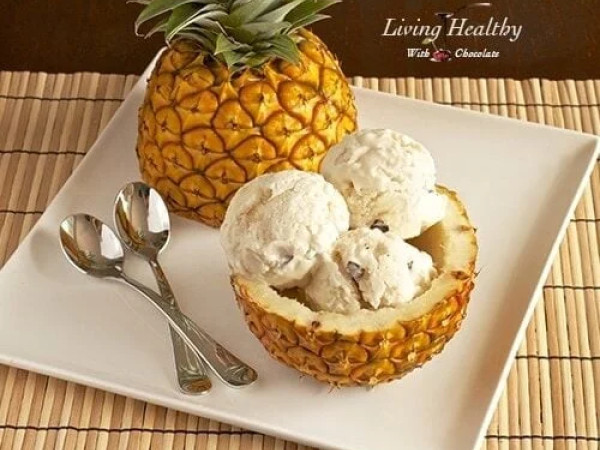 Quick and Easy Dairy-Free Coconut and Pineapple Ice Cream