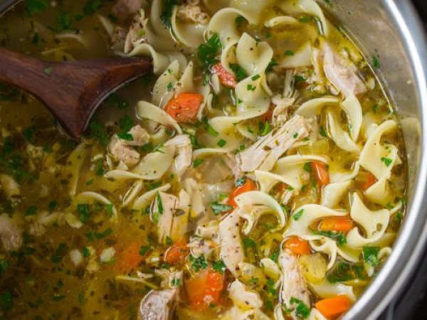 Quick Chicken and Pasta Soup in the Instant Pot®