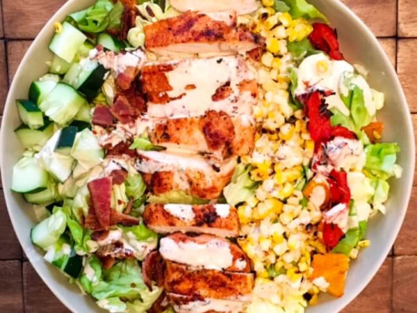 Charred Corn Salad with Grilled Chicken