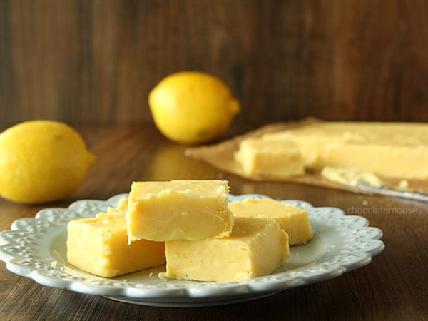 Lemon Fudge Made with Sweetened Condensed Milk