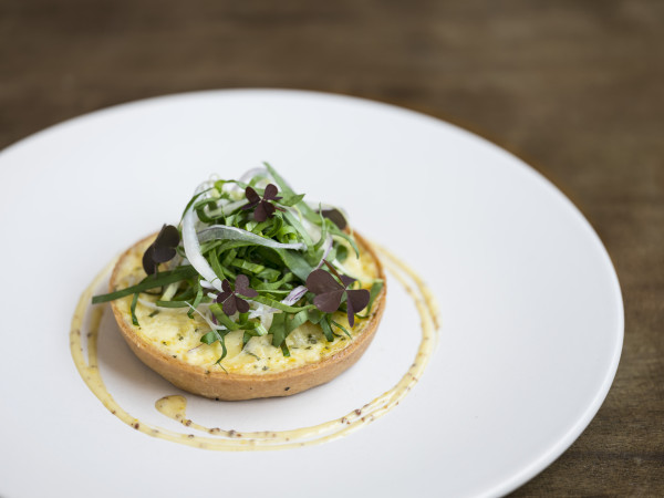 Savory Onion Tart with Wood Sorrel