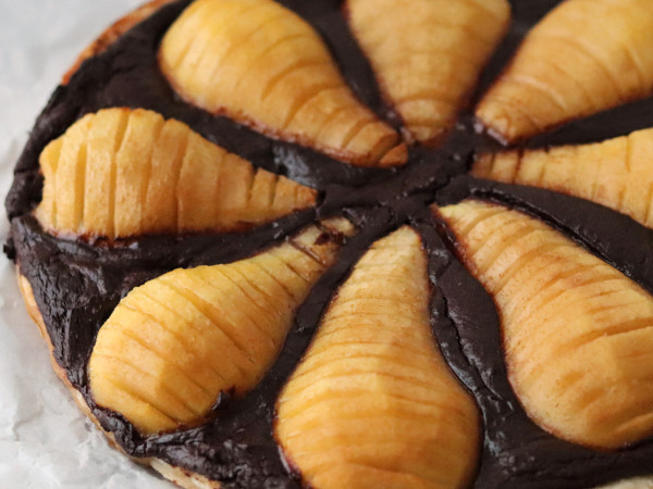 Chocolate Tart with Pears