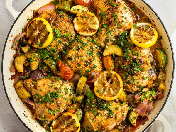 One-Pan Mediterranean Chicken Meal