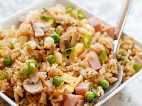 Fried Rice with Ham and Eggs