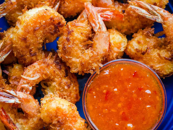 Oven-Baked Coconut Shrimp with Pineapple Dip