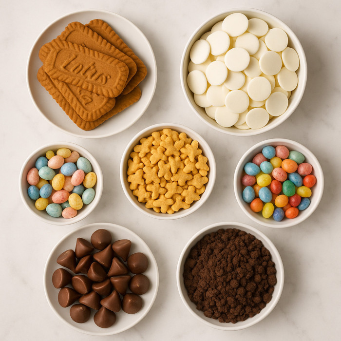 Easter Bunny Bark with White Chocolate ingredients