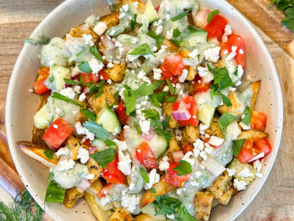 Greek-Style Loaded Fries