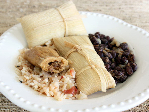 Baked Tamales with Black Beans