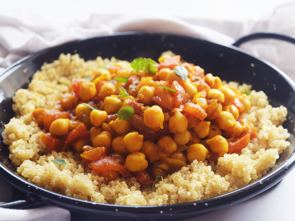 Quinoa and Chickpea Stew with a Moroccan Twist