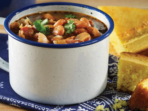 Texas Borracho Beans in a Single Pot