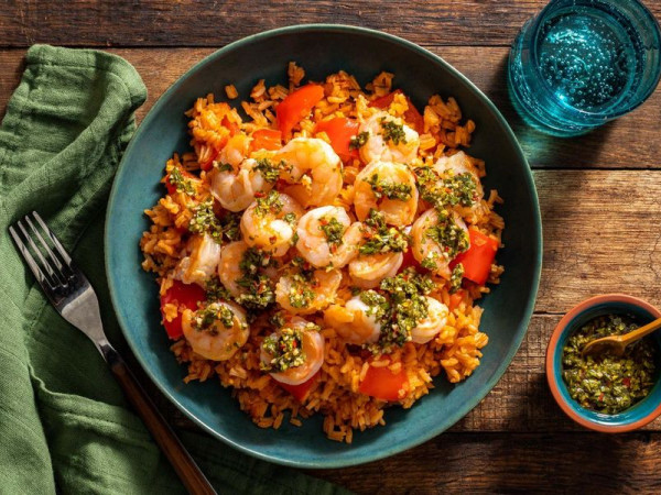 Shrimp and Spanish Rice Dish