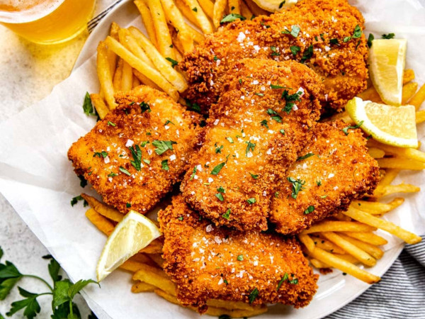 Crunchy Fish with French Fries