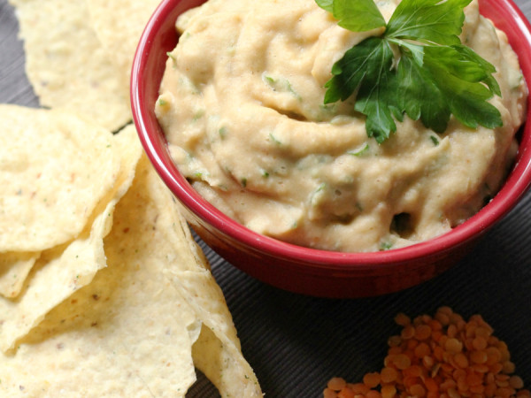 Hearty Lentil Nacho Dip Made in a Slow Cooker